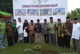 Peletakan batu pertama pembangunan masjid di Kampus STIESNU Bengkulu