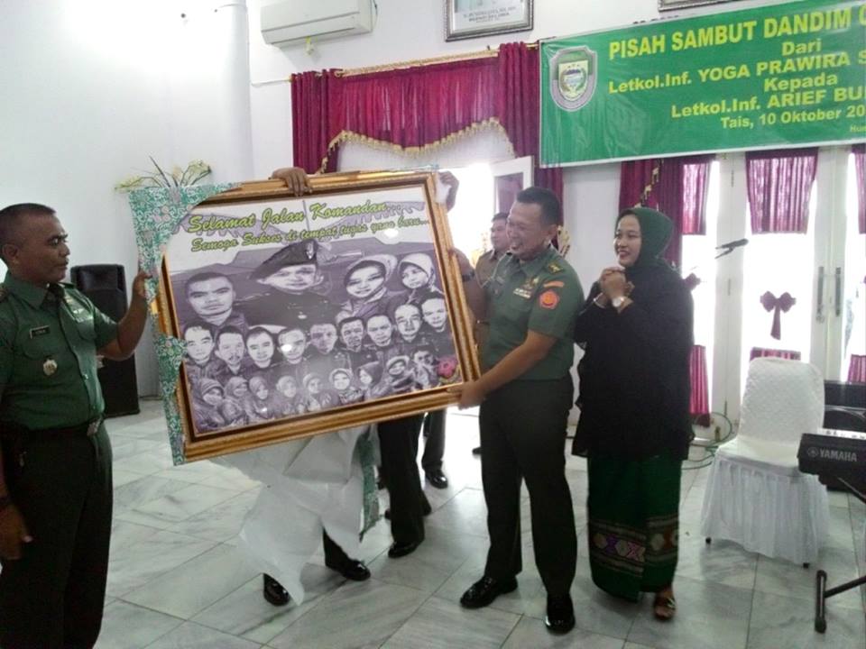 Pisah Sambut Dandim 0425 Seluma, Rabu (25/1/2017)