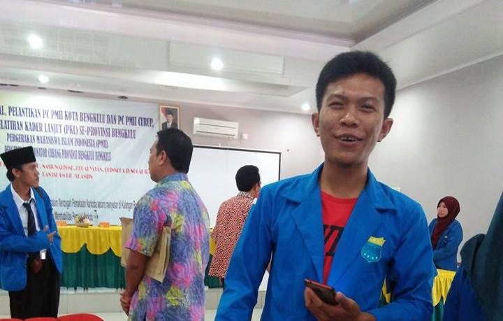 Oki Saputra, ketua panitia Konfercab PMII Kota Bengkulu