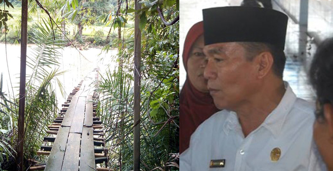 Jembatan Ambruk Direncanakan Dibangun Tahun 2017