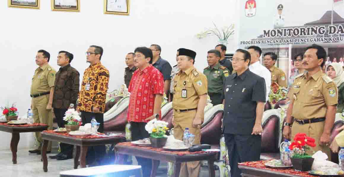 Peserta Monitoring Evaluasi Progress Rencana Aksi Pencegahan Korupsi Terintegrasi di Kabupaten Seluma