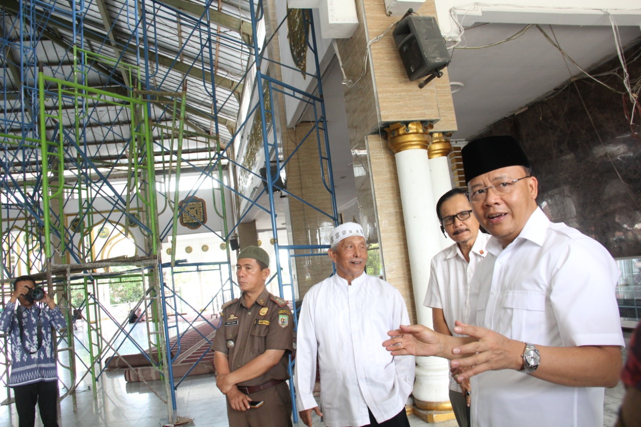 Plt Gubernur Bengkulu Rohidin Mersyah sidak proyek