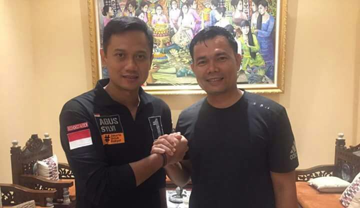 Mayor David Suardi bersama Agus Yudhoyono