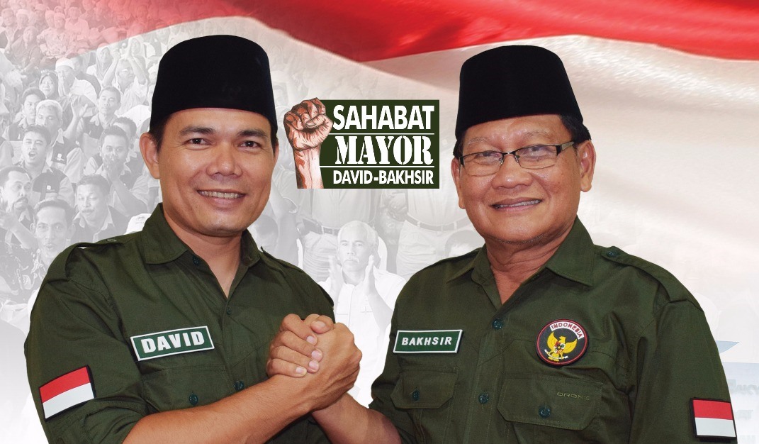 Mayor David suardi dan pasangannya