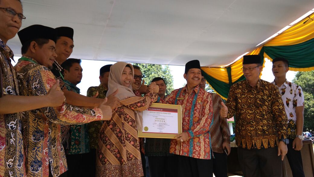 Patut bangga, RSKJ Soeprapto Bengkulu lolos akreditasi paripurna dan berhak menyandang sebagai rumah sakit bintang 5