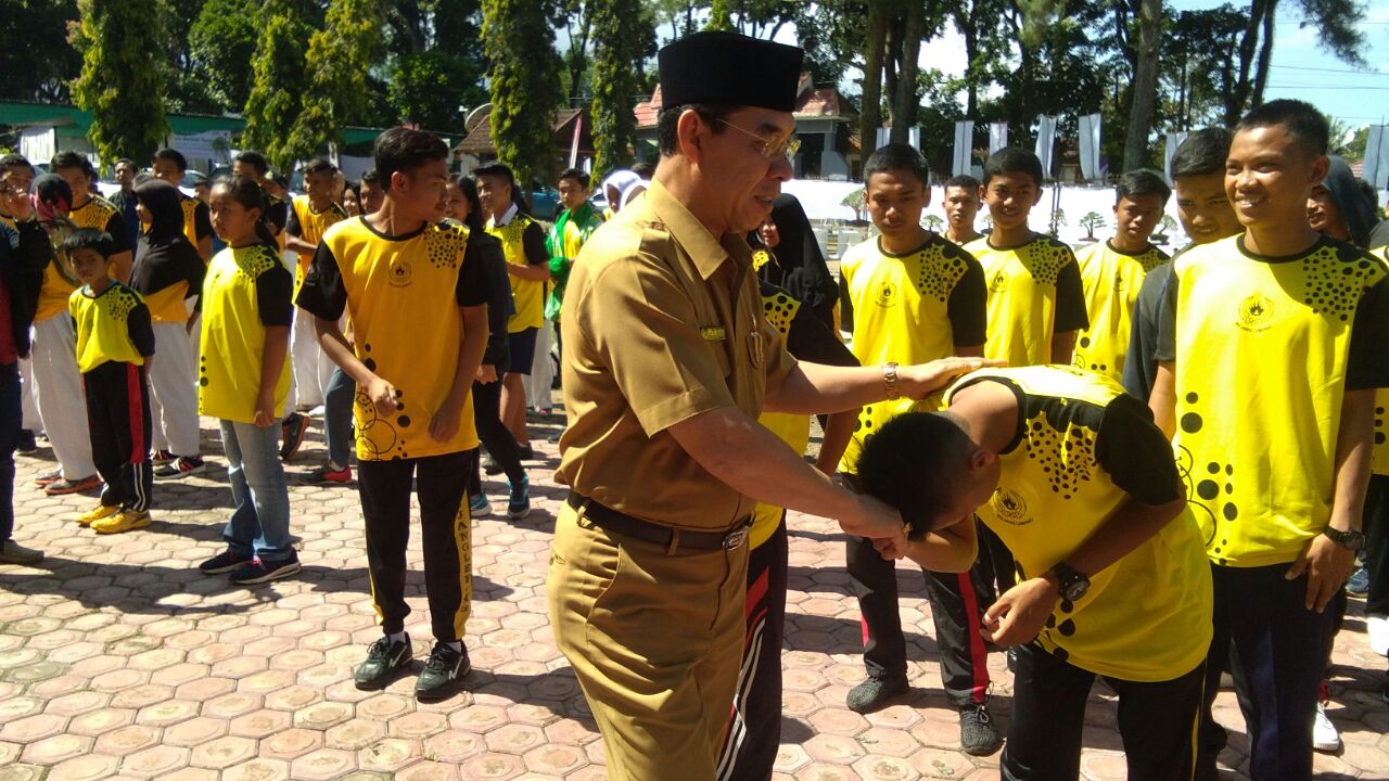 Bupati Rejang Lebong Kontingen Atlet Peserta Porprov