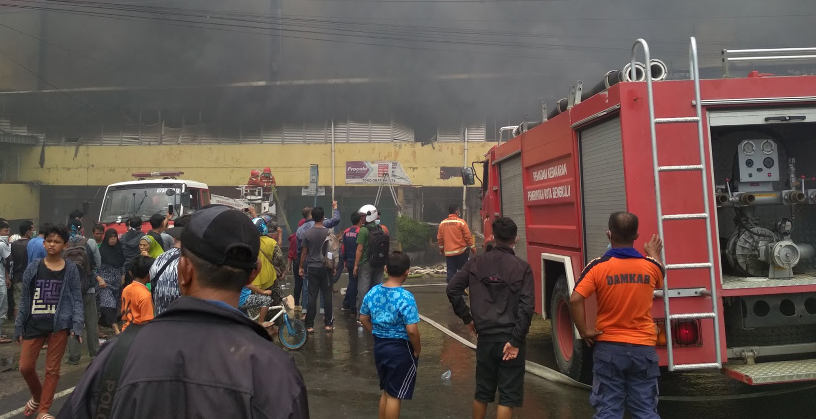 Kebakaran di PTM Kota Bengkulu