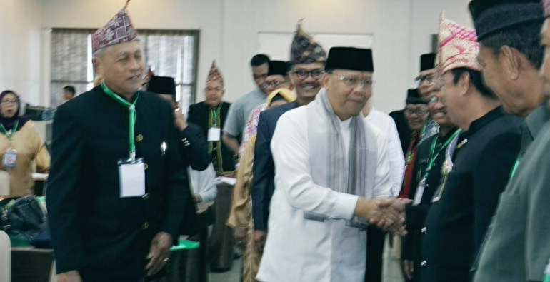 Plt Gubernur Bengkulu Rohidin Mersyah menghadiri Musyawarah Adat BMA se Provinsi Bengkulu