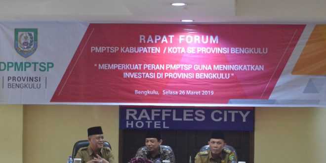 Perkuat Peran PMPTSP Guna Tingkatkan Investasi
