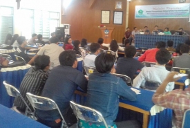 Pelatihan pemberantasan penyalagunaan narkoba dikalangan pemuda, di Aula Lembaga Penjaminan Mutu Pendidikan (LPMP) Provinsi Bengkulu, Selasa (06/12/2016).
