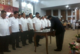 Pelantikan pengurus KONI Provinsi Bengkulu