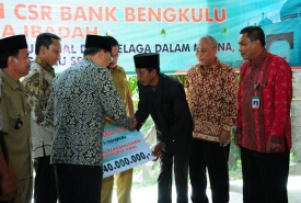 Penyerahan CSR Bank Bengkulu Untuk Masjid Nurul Amal