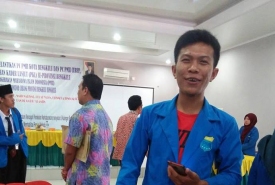 Oki Saputra, ketua panitia Konfercab PMII Kota Bengkulu