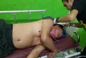 Korban sabetan golok sedang dirawat di RSUD Hasanuddin Damrah