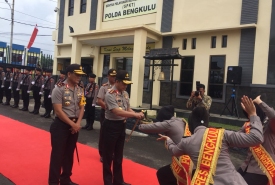 Kapolri Jenderal Polisi Tito Karnavian saat berkunjung ke Bengkulu