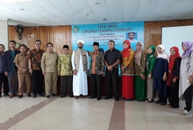 Talk Show di gedung Auditorium IAIN Bengkulu dengan narasumber dari India