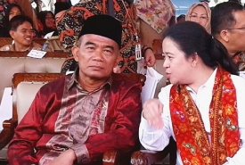Menko PMK RI, Puan Maharani dan Mendikbud Muhajir