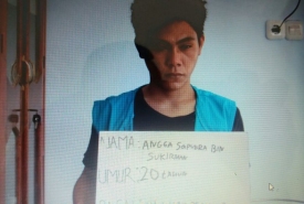 Tahanan Rutan Malabero yang kabur dan berhasil diamankan kembali oleh Polres Bengkulu
