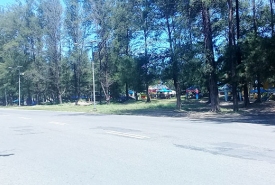 Lokasi diduga tempat oknum melakukan praktik pungli parkir