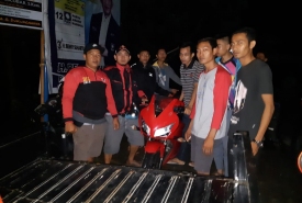 Aparat Kepolisian Berhasil Mengamankan 1 Unit Motor yang diduga hasil curian Rabu (13/3) dini hari.