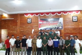 Danrem 041 Gamas Provinsi Bengkulu Saat Menggelar Coffe Morning Bersama Insan Pers
