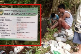 Pembangunan Drainase Dengan Sumber Dana Dari Dana Desa
