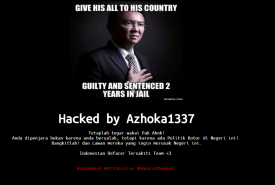 Tampilan situs resmi DPRD Kota Bengkulu yang diserang Hacker