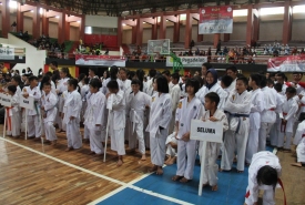 Pelantikan Pengurus Provinsi FORKI Bengkulu periode 2018 - 2022 sekaligus membuka Kejuaraan Karate Terbuka Piala Gubernur &amp; Ketua Umum FORKI Bengkulu 2018