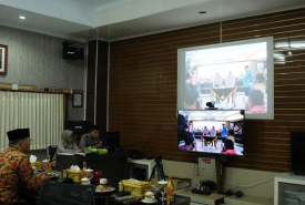 Video Conference di Polda Bengkulu