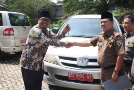Salah satu aset Pemprov yang ditarik oleh Satpol PP
