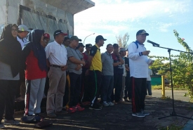 Gerakan Pungut Sampah bersama pejabat Wali Kota Budiman Ismaun beserta jajarannya