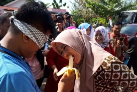 HUT RI Ke 73, Lomba di lingkungan pemkot bengkulu meriah