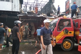 Kebakaran Toko Manisan di Rejang Lebong