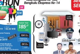 Ayo! Ikuti Bengkulu RUN 10 K dan 5 K