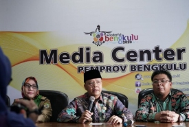 Saat konferensi pers Pelayanan