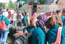 Mahasiswa Peserta KKN Kewirausahaan IAIN Bengkulu Berangkat ke Boyolali