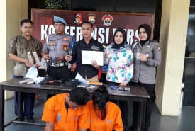 Polres Bengkulu Berhasil Mengamankan Pasutri yang diduga bandar narkoba jenis Ganja.