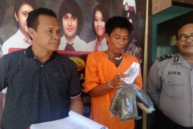 Polsek Gading Cempaka Berhasil Mengamankan Salah Seorang Tersangka Pengedar Ganja