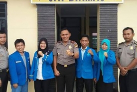 Pengurus PMII BS Usai Beraudensi Dengan Kapolres BS