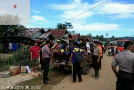 Bencana Banjir, Polres Kepahiang Beri Bantuan dan Dirikan Posko Siaga Bencana