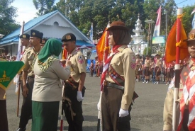 Upacara Pelepasan Kontingen Jamnas X dari Kota Bengkulu