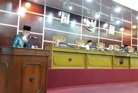 Rapat Paripurna Pandangan Umum Fraksi Terhadap Raperda Prakarsa DPRD Kota Bengkulu
