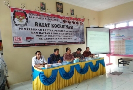 KPU Kepahiang Menggelar Rakor DPTB dan DPK Sejak Selasa (29/1/2019)