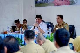 Gubernur Bengkulu Dr Ridwan Mukti Menyambangi SKPD Dispora