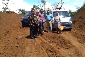 Komisi III DPRD Kepahiang melakukan Inspeksi Mendadak pada pekerjaan pengerasan jalan Benuang Galing-Talang Marto Kamis (13/12/18)