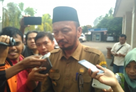 Marjon, M.Pd, usai menjalani pemeriksaan di Polda Bengkulu oleh penyidik KPK