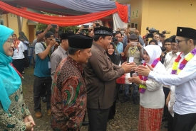 Balon wali kota dan wakil, Patriana - Mirza mendaftar ke KPU Kota Bengkulu