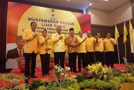 Musdalub Partai Golkar Provinsi Bengkulu di Hotel Santika, Minggu (25/2/2018)