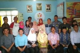 Senator asal Bengkulu Eni Khairani mengunjungi kantor Panwaslih Kota Bengkulu, Sabtu (3/3/2018)