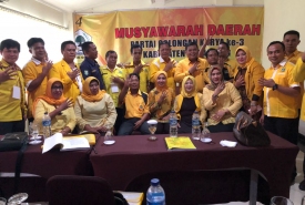 Andrian Defandra terpilih sebagai ketua DPD Golkar Kepahiang